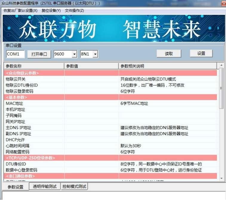 参数配置